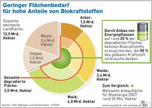 Die globalen Ackerflächen durch Raubbau zerstört