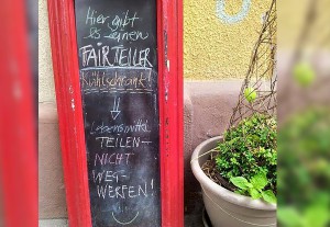 Fair-Teiler - offene Kühlschränke