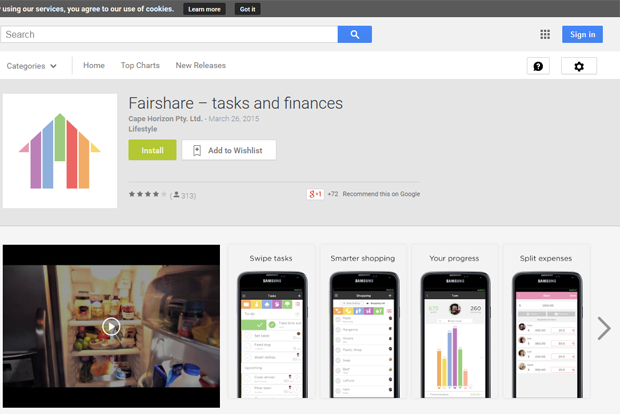 Fairshare Putz-App