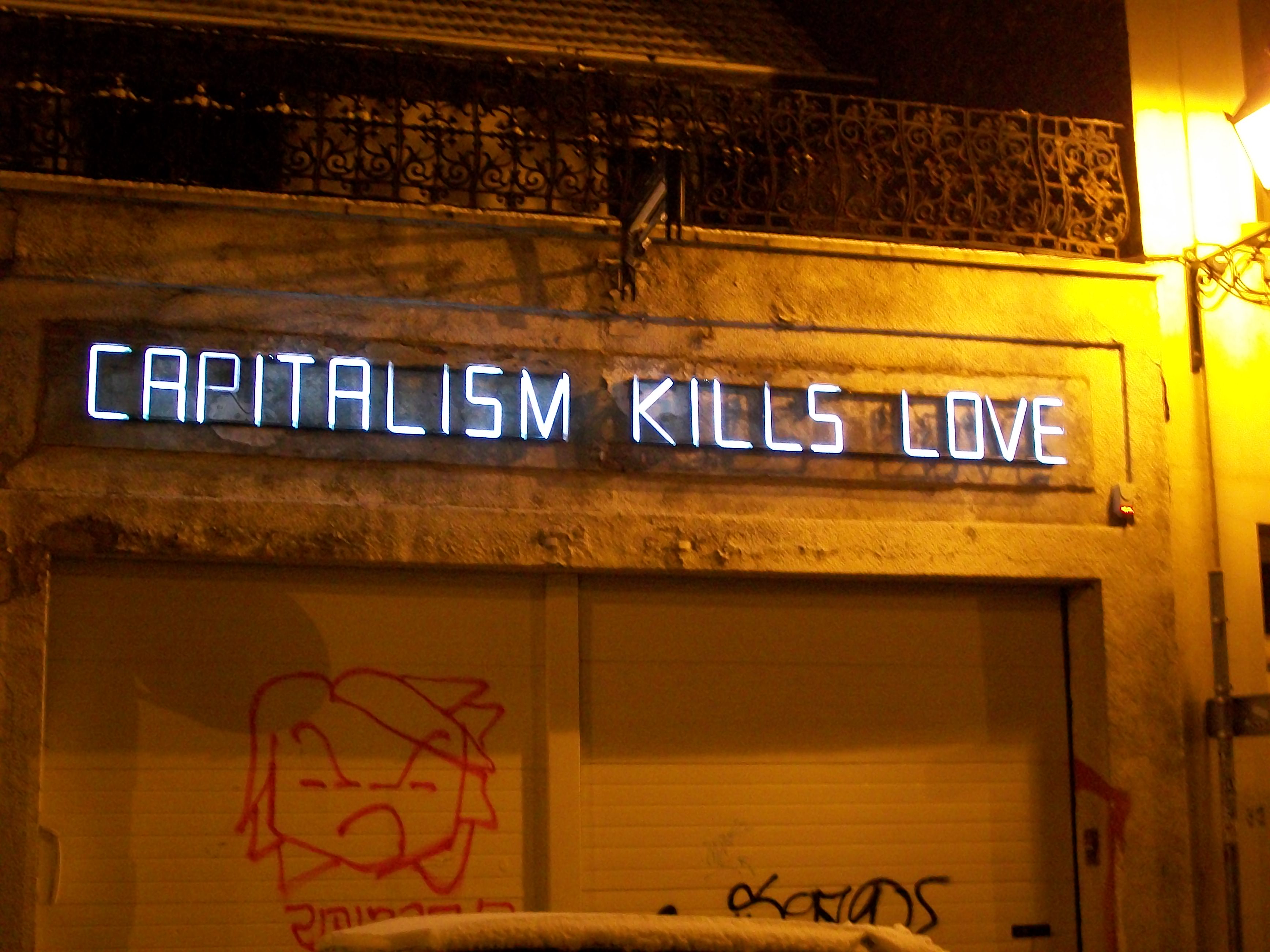 Capitalism Kills Love © Jeremy Hunsinger/Flickr