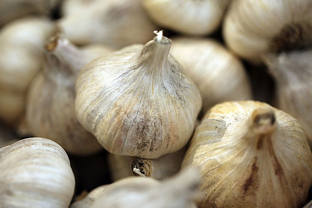 Knoblauch: am besten geschält und im Ganzen einfrieren. Knoblauch lässt sich übrigens halb gefroren auch leichter schneiden.