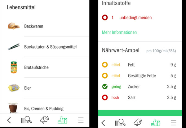 Codecheck - App - Lebensmittel & Kosmetik Inhaltsstoffe