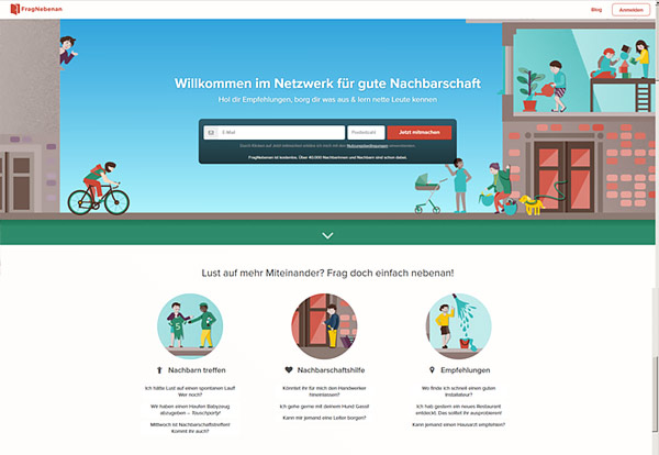 Nachbarschaftshilfe Fragnebenan