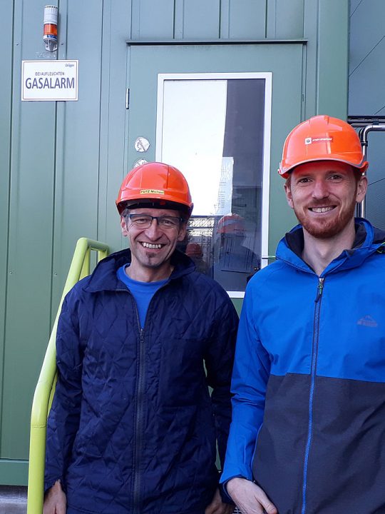 Ernst Höckner (rechts) mit Projektmitarbeiter Michael Putz - Fotocredit: Wien Energie