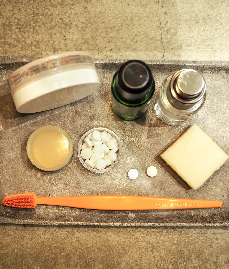 Zero Waste Travel im Badezimmer, Fotocredit: Ulrike/Waste no Thyme