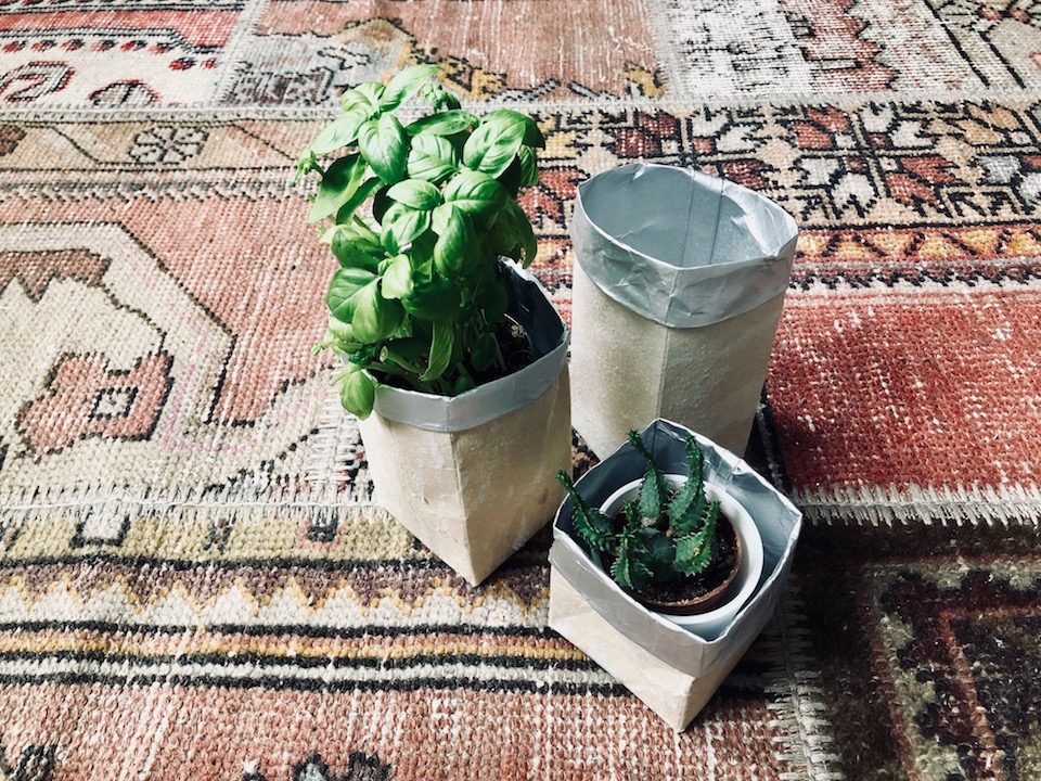 Müllberge adé. Mit diesem Upcycling zaubert ihr aus alten Tetra Paks in nur wenigen Schritten Blumentöpfe. -Fotocredits: Lisa Radda
