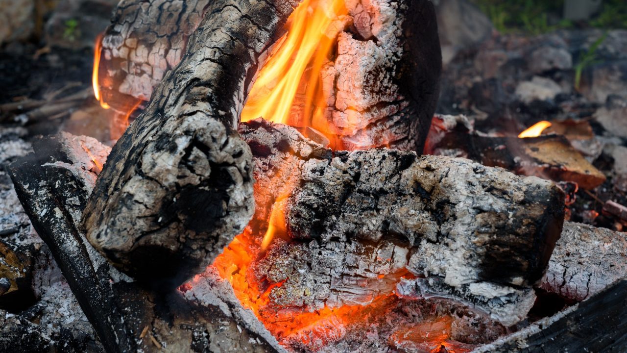 Holzasche sollte auf jeden Fall gut ausgekühlt sein bevor du sie in den Kompost kippst. Bild: Pexels