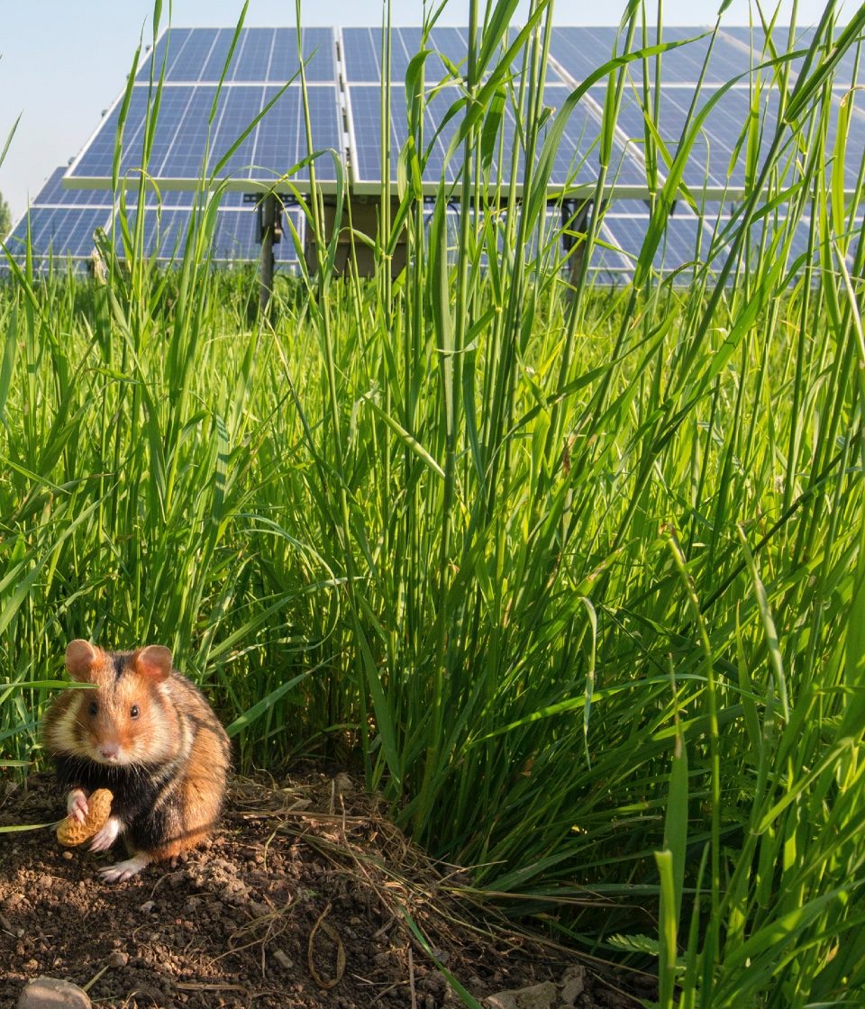 Dieses Bild zeigt deutlich: Solarenergie und Natur können Hand in Hand gehen. Fotocredit: © Wien Energie/Wiener Wildnis – Popp-Hackner