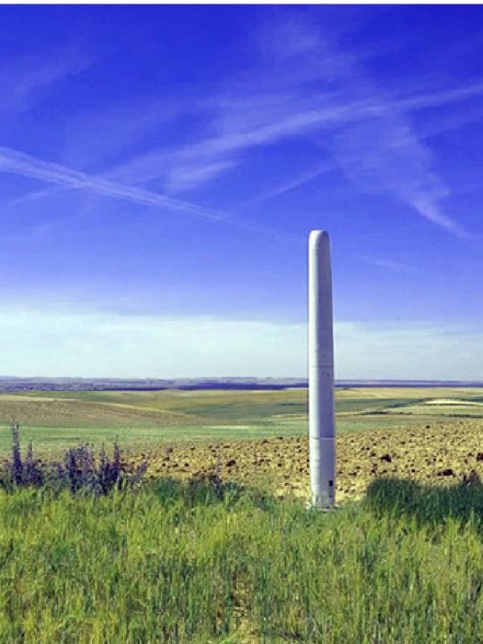 Eine Windkraftanlage ohne Rotorblätter? Schwingungen erzeugen Energie. Fotocredit: © Vortex Bladeless