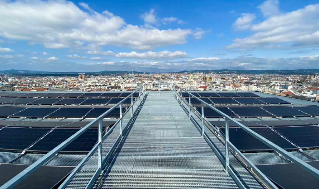 Der atemberaubende Blick über Wien von der Dachterrasse des Haus des Meeres, Fotocredit: Energieleben Redaktion