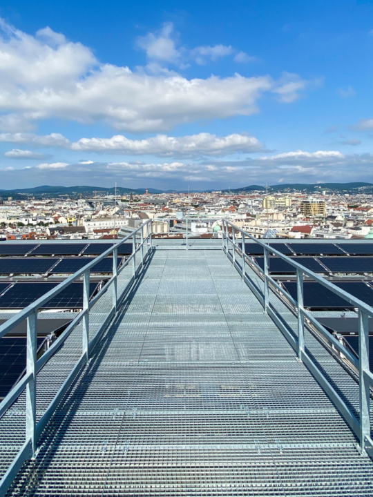 Der atemberaubende Blick über Wien von der Dachterrasse des Haus des Meeres, Fotocredit: Energieleben Redaktion