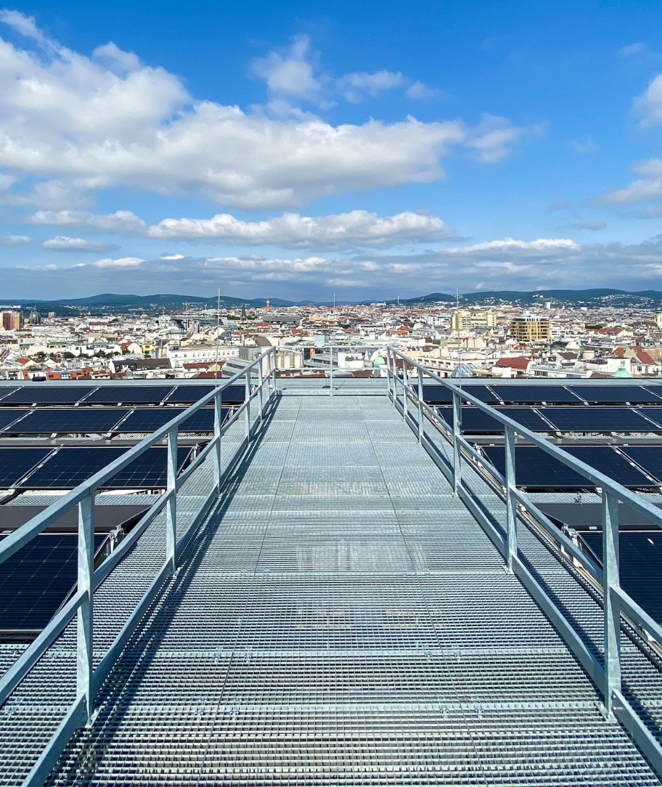 Der atemberaubende Blick über Wien von der Dachterrasse des Haus des Meeres, Fotocredit: Energieleben Redaktion
