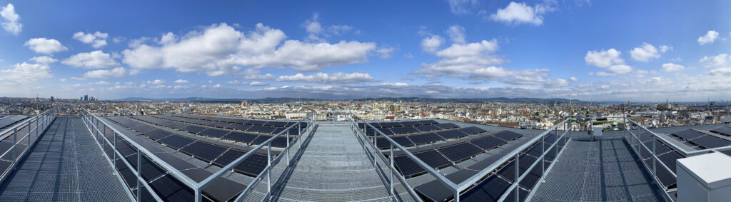 Blick über die Dächer Wiens, hier vom Haus des Meeres über den 6. Bezirk, Fotocredit: Energieleben Redaktion