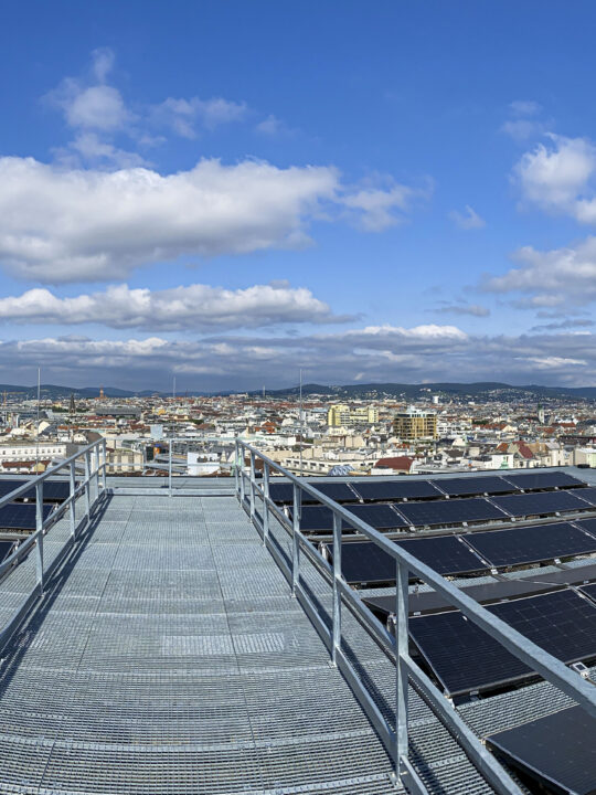 Blick über die Dächer Wiens, hier vom Haus des Meeres über den 6. Bezirk, Fotocredit: Energieleben Redaktion