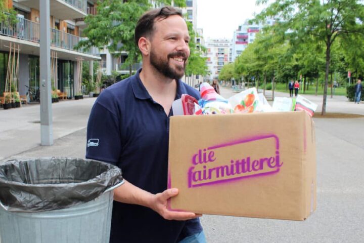 Fairmittlungsprofi Michael Reiter-Coban rettet mit seinem Team bisher ungenutzte Ressourcen, um sie NGOs zur Verfügung zu stellen. Fotocredit: © Sofie Hörtler