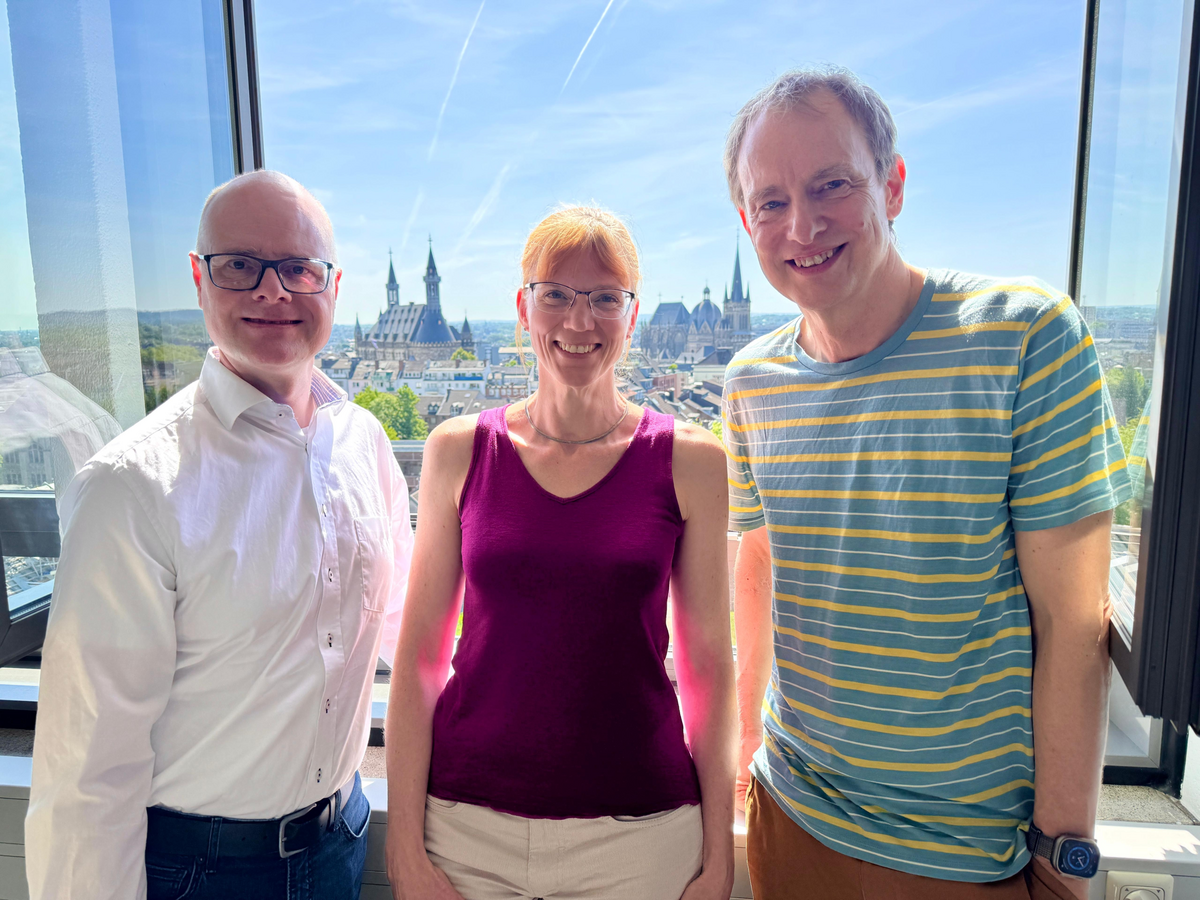Dr. David Montag, Professorin Anya Vollpracht und Professor Peter Letmathe von der RWTH Aachen (v. l.).